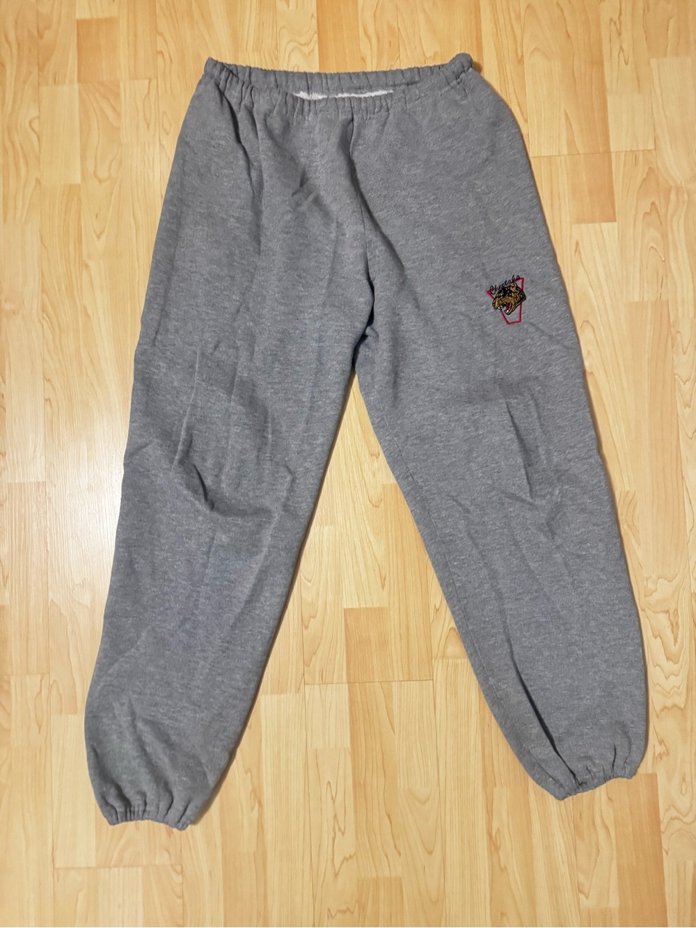 Russell Athletic Gray Men's Sweatpants with Tiger Patch